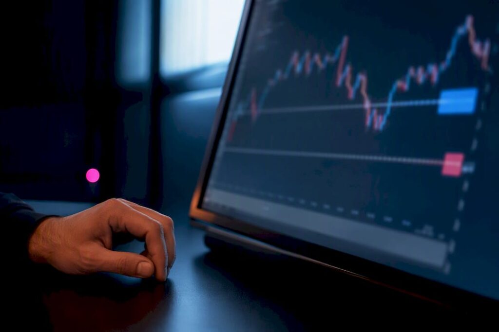 Trading display showing differing order price levels